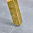 Modern Minimalist Rectangular Dining Table Tempered Glass Top Golden Metal Legs-656007803-678372465