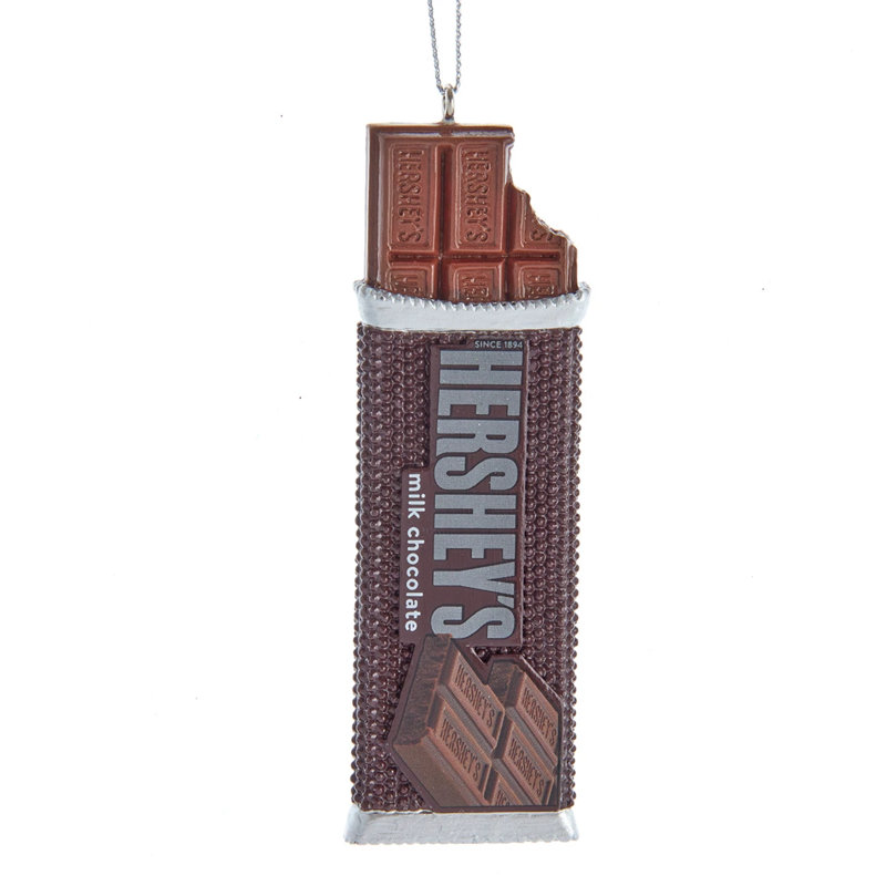 Ornement de barre de chocolat au lait Hershey's de Kurt Adler, 11,4 cm