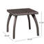 Table d'extérieur - Table d'appoint brune, améliore la fonctionnalité du patio et ajoute de la fonctionnalité