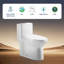 Toilette allongée une pièce à double chasse avec siège confortable Lavie Craft Symmetry