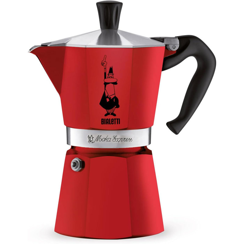 MOKA EXPRESS 6 CUPS, Red