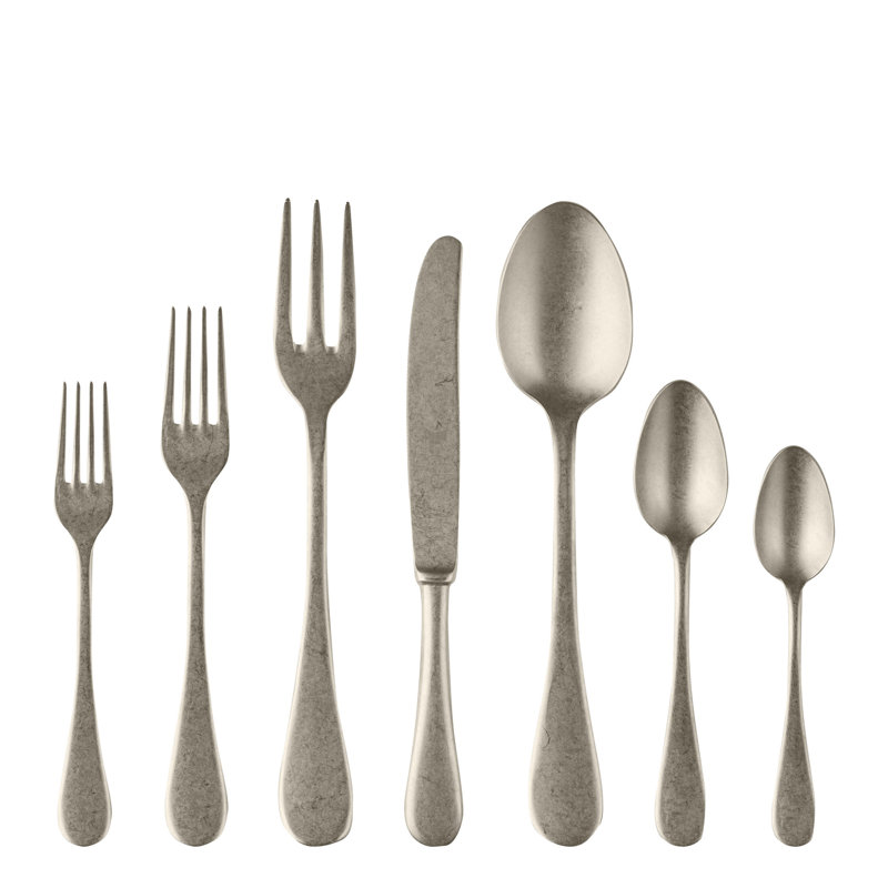 Ensemble de couverts Vintage Pewter - 32 pièces - Champagne, Étain champagne