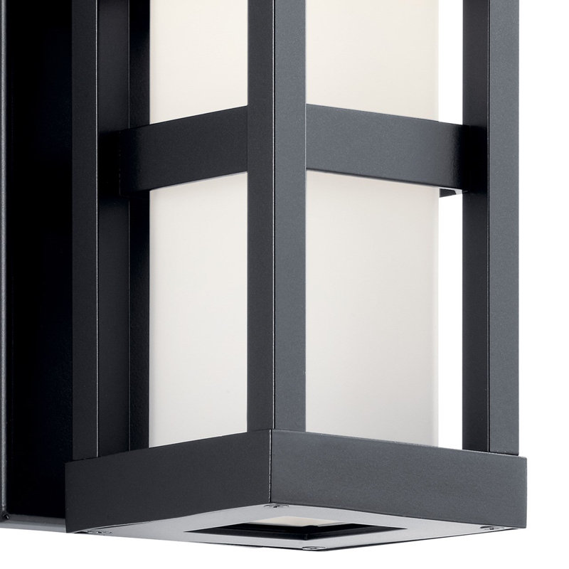 DEL murale d'extérieur Calixte, Noir, H 12 po x l 4,75 po x P 5,5 po