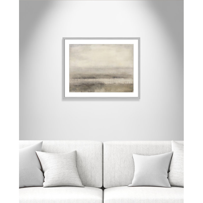 Équilibre équilibré I - Version paysage par Irena Orlov, L 29,5 po x H 23,5 po, Imprimé mat, Argent mat