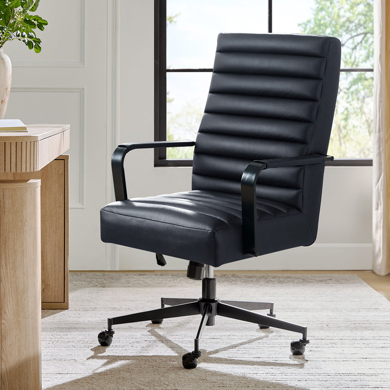 Chaise de bureau pivotante inclinable Anagrace Martha, Navy