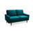 Merissa 58'' Velvet Square Arm Sofa Loveseat-2096842172
