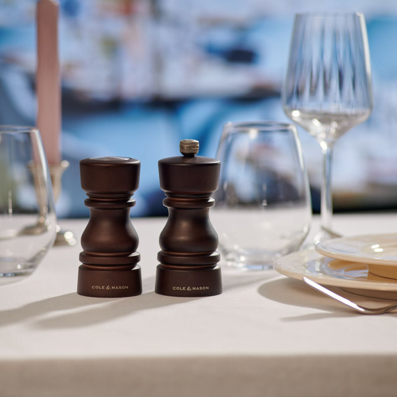 Brand No Power Source Required / Manual Salt & Pepper Mill Set, Brown