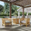Sage Teak Patio Chair with Cushions
