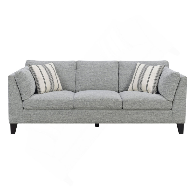 Canapé confortable rembourré 3 places gris