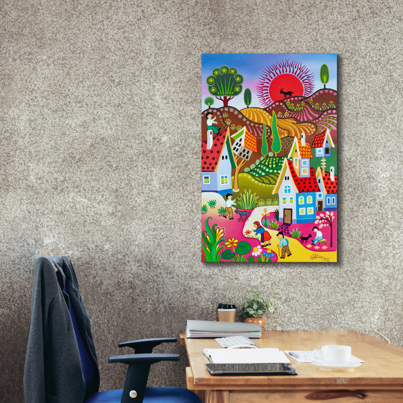Toile épique Graffiti «Chocolate Hills» par Koday, 26 po x 40 po, H 40 po x l 26 po