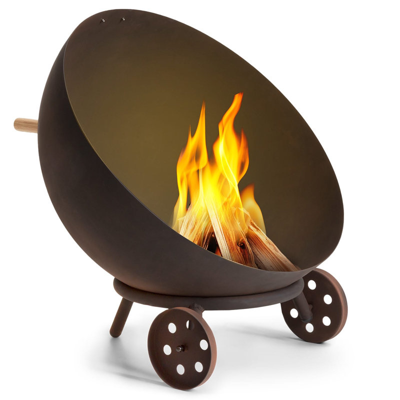 Circle Smokeless Fire Pit, Brown