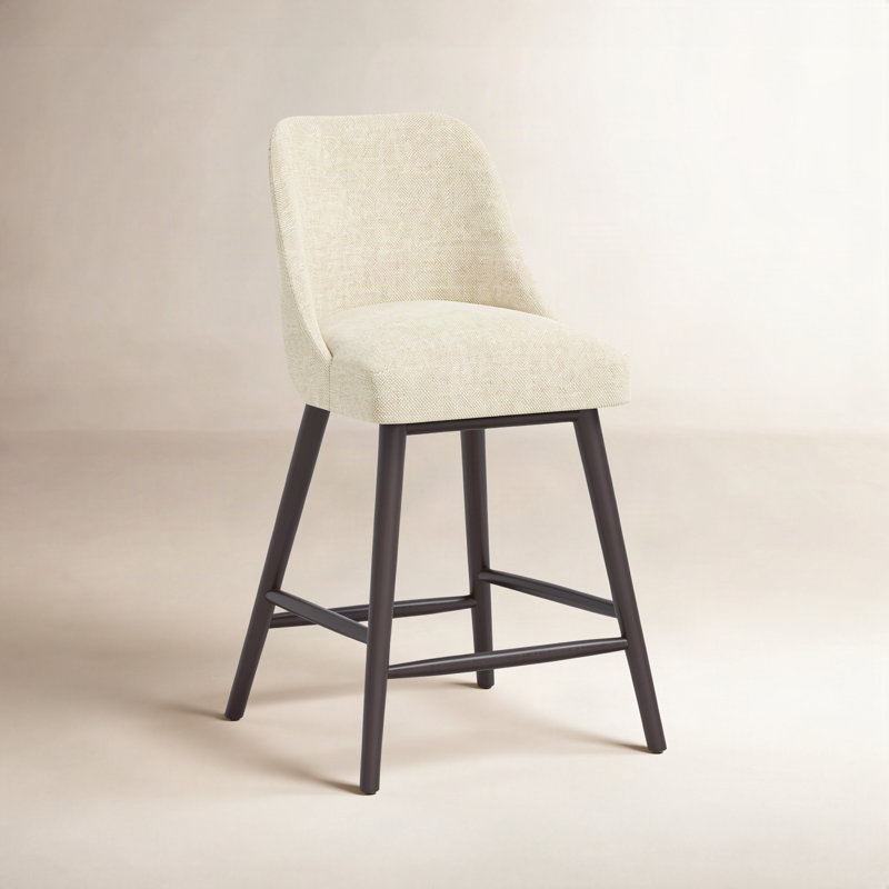 Tabouret de bar et de comptoir Gallie, Tabouret de comptoir (hauteur de siège de 27 po), Tweed Sustain® toile Milsap