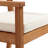 Echols Solid Teak Wood Armchair with Cushion