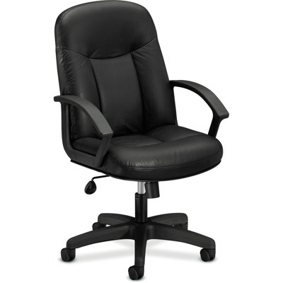 Mobile Nesting Ergonomic Genuine Leather Executive Chair by HON