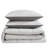 Ensemble d'édredon réversible gris uni Kenneth Cole Solution-95188428