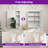 Husai Recessed or Surface Mount Aluminum Frameless Medicine Cabinet With Mirrored Door and Adjustable Shelves-416527324-408647402