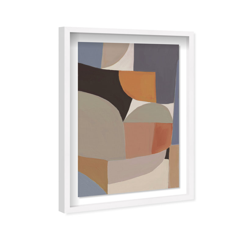 Muted Truth Shadowbox Abstract Print by Oliver Gal, Black Frame, 10 x 15, 31.5"H x 21.5"W, White Shadowbox