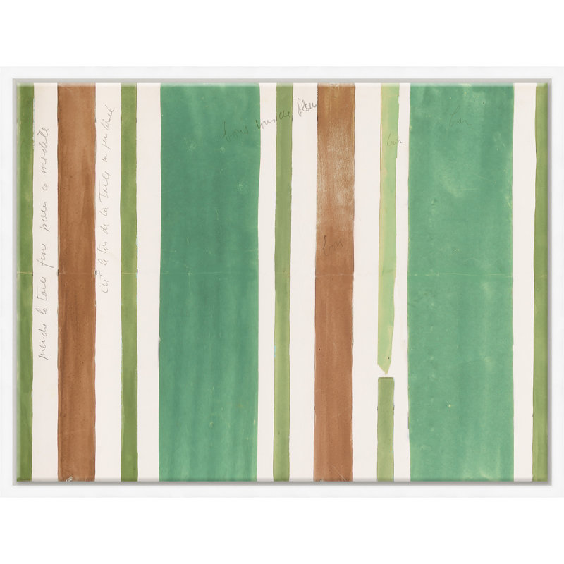"Rayures vertes et brunes (var. 1)"