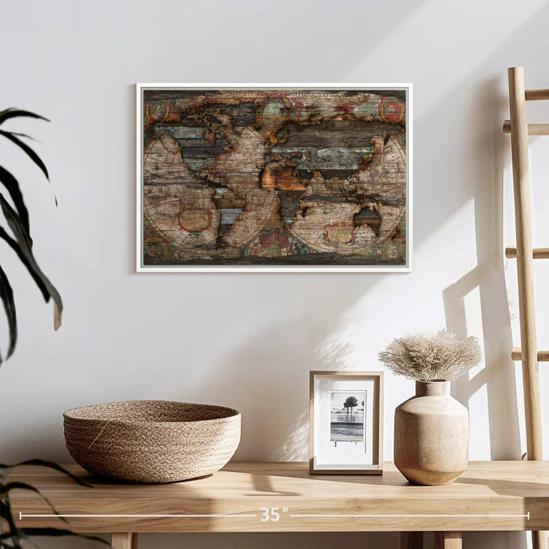 Begley récupéré, 19 po x 13 po, Cadre flottant blanc