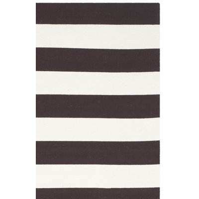 Tapis rayé en coton Wester