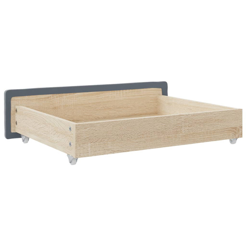 Mikenlee Underbed Storage Drawers, Dark Grey Velvet