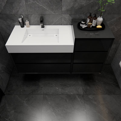 Meuble-lavabo simple 55 po Albizu
