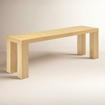 Carson 57" W Wood Dining Bench