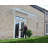 Palram - Canopia Bordeaux 2230 88 in. W x 54.7 in. D Polycarbonate White Convex Stationary Door and Window Awning-71003104