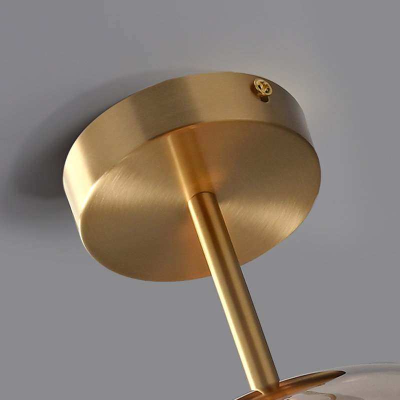 Plafonnier de couloir semi-encastré