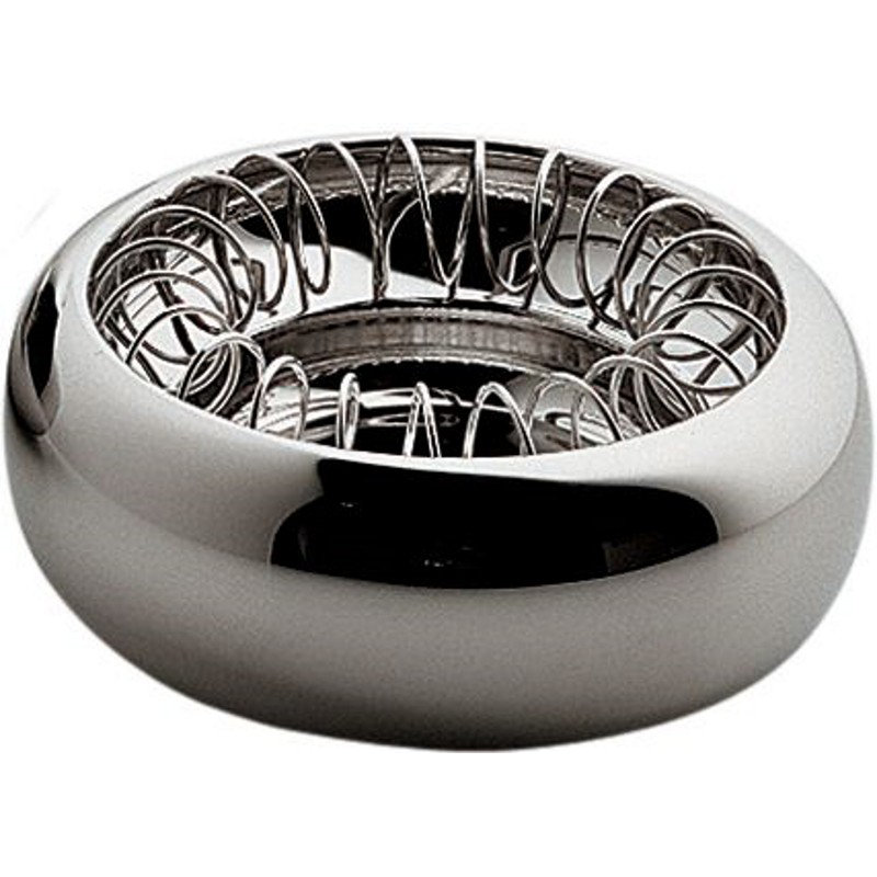 Stainless Steel Ashtray, 4.5cm H x 12cm diameter