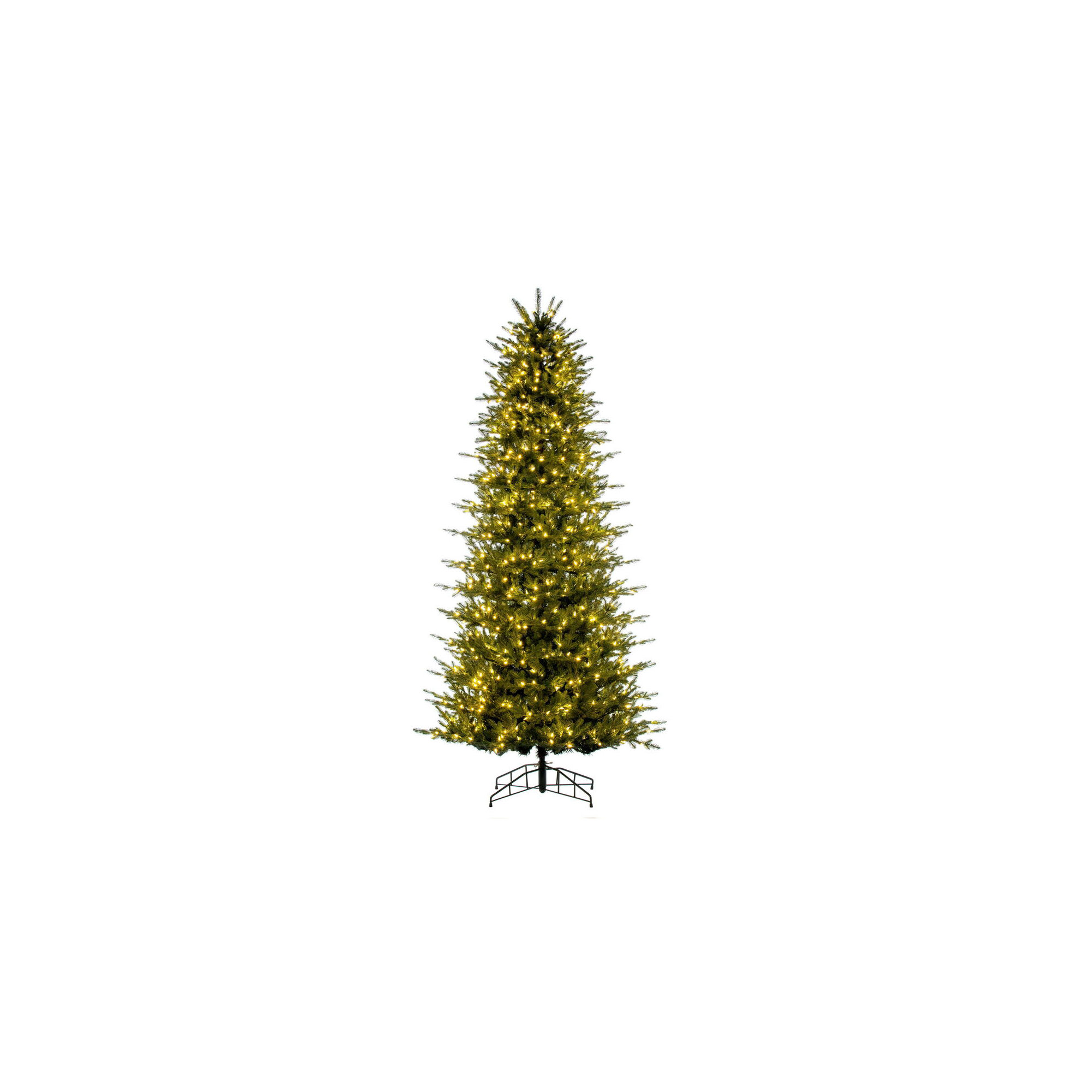 Georgian Fraser Fir Artificial Pre-Lit Christmas Tree, 14', Clear/White