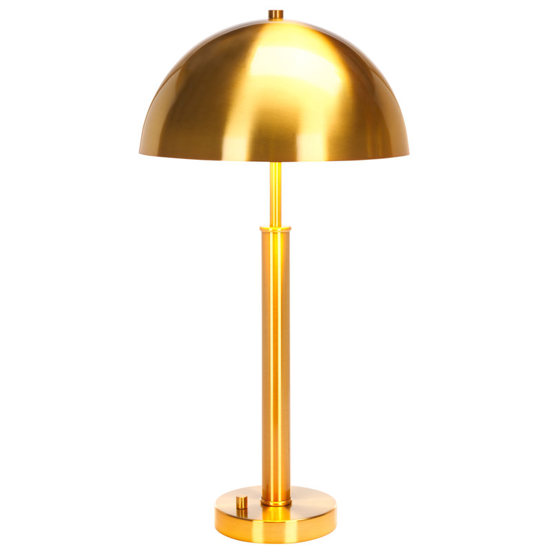Harvey Gold Metal Dome Table Lamp Set