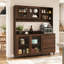 Armoire de rangement autoportante de 63 pouces avec système de gestion des câbles et trousse anti-basculement