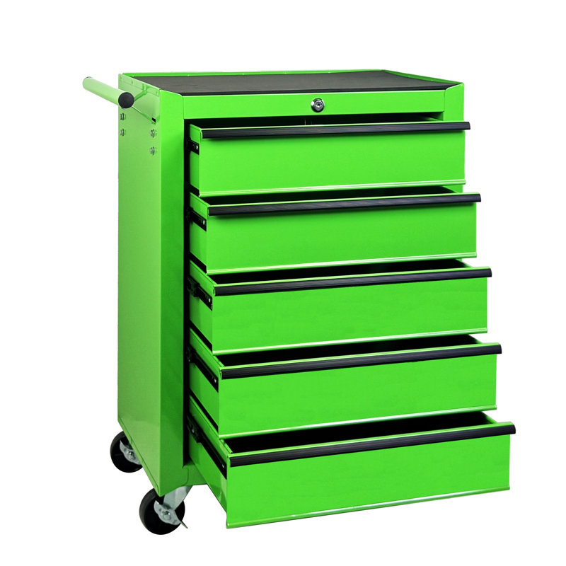 Rolling Metal Tool Chest, Green