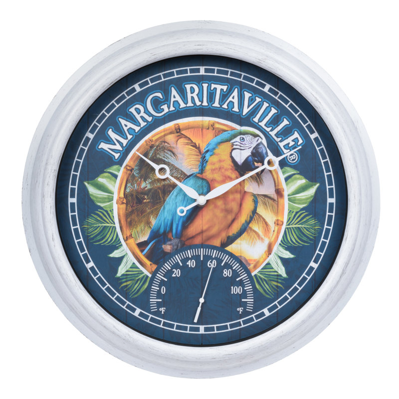 Horloge murale 15,75 po d'intérieur / extérieur Margaritaville