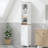 Tall Bathroom Linen Tower With Reversible Door, Freestanding Narrow Organizer, Open Shelves For Displaying Items, Adjustable Shelving Essentials White Storage Tight Corners, Quick Look,