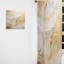 Rideau abstrait obscurcissant beige et doré Glacier Stone Simplicity II - 1 panneau-107826819