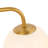 3 - Light Dimmable Opal Glass Armed Sconce
