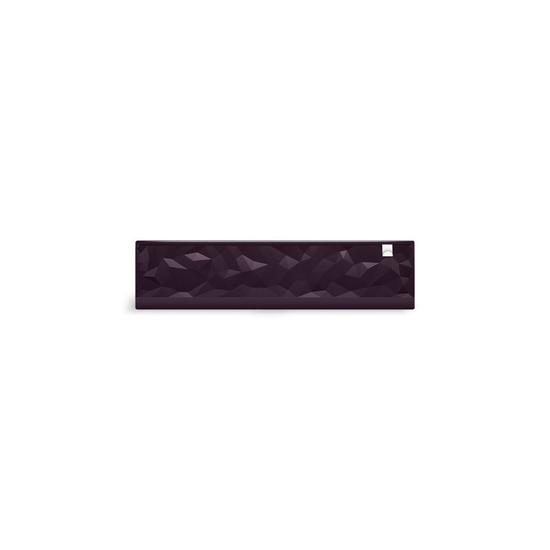 Cairn Undermount Single-Bowl Farmhouse Kitchen Sink, Matte Black Plum, Faceted
