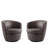 Aunna PU Leather Swivel Soft Cushion Accent Chair（Set of 2）-529062202