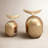 Lychee Pelagic Solid Aluminum Whale Sculptures in Gold, Set of 2-71610347