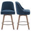 Tabouret pivotant rembourré Mangu (ensemble de 2)-64612489