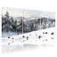 winter forest Snowy Forest Winter Landscape With Pine Cones Set of 3 Canvas Wall Art Prints-2080654072