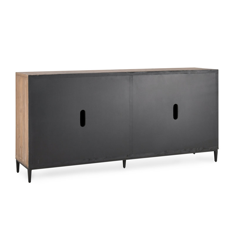 Mave Organic Brown Solid Wood 76'' Transitional Sideboard