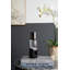 Porte-bougie en verre noir et transparent - 2,5 po x 2,5 po x 9,5 po - noir, transparent