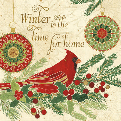 Winter Feathers V 1 Piece Wrapped Canvas Wall Art