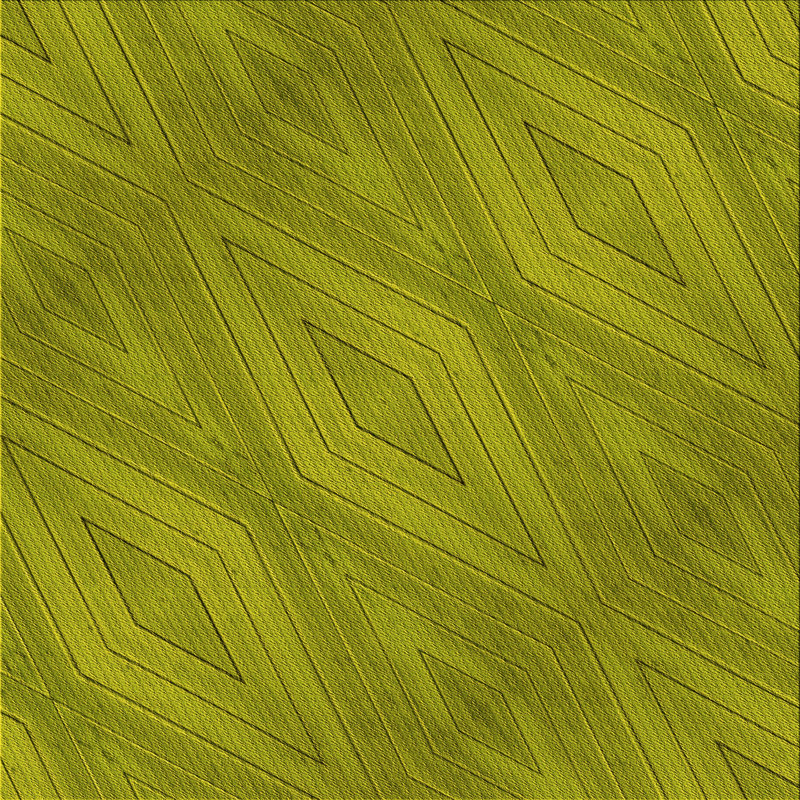 Tapis géométrique Olivedrab, Carré 7 pi