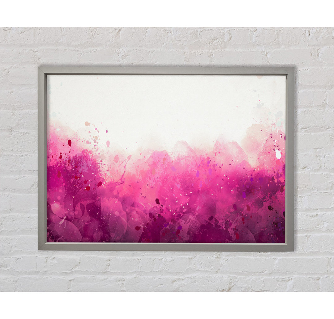 Pink Blushes Of Colour - Einzelner Bilderrahmen Kunstdrucke auf Leinwand