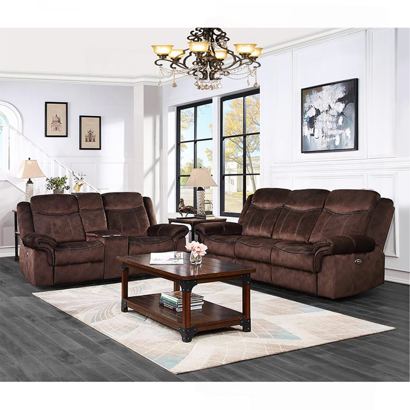 GRANITE POWER CONSOLE RECLINING LS WITH POWER SWITCH, Coffee