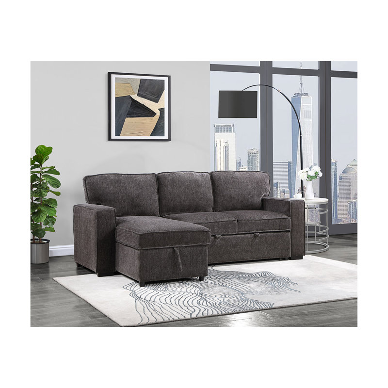 TERRITORY DARK GREY PULL OUT SOFA BED